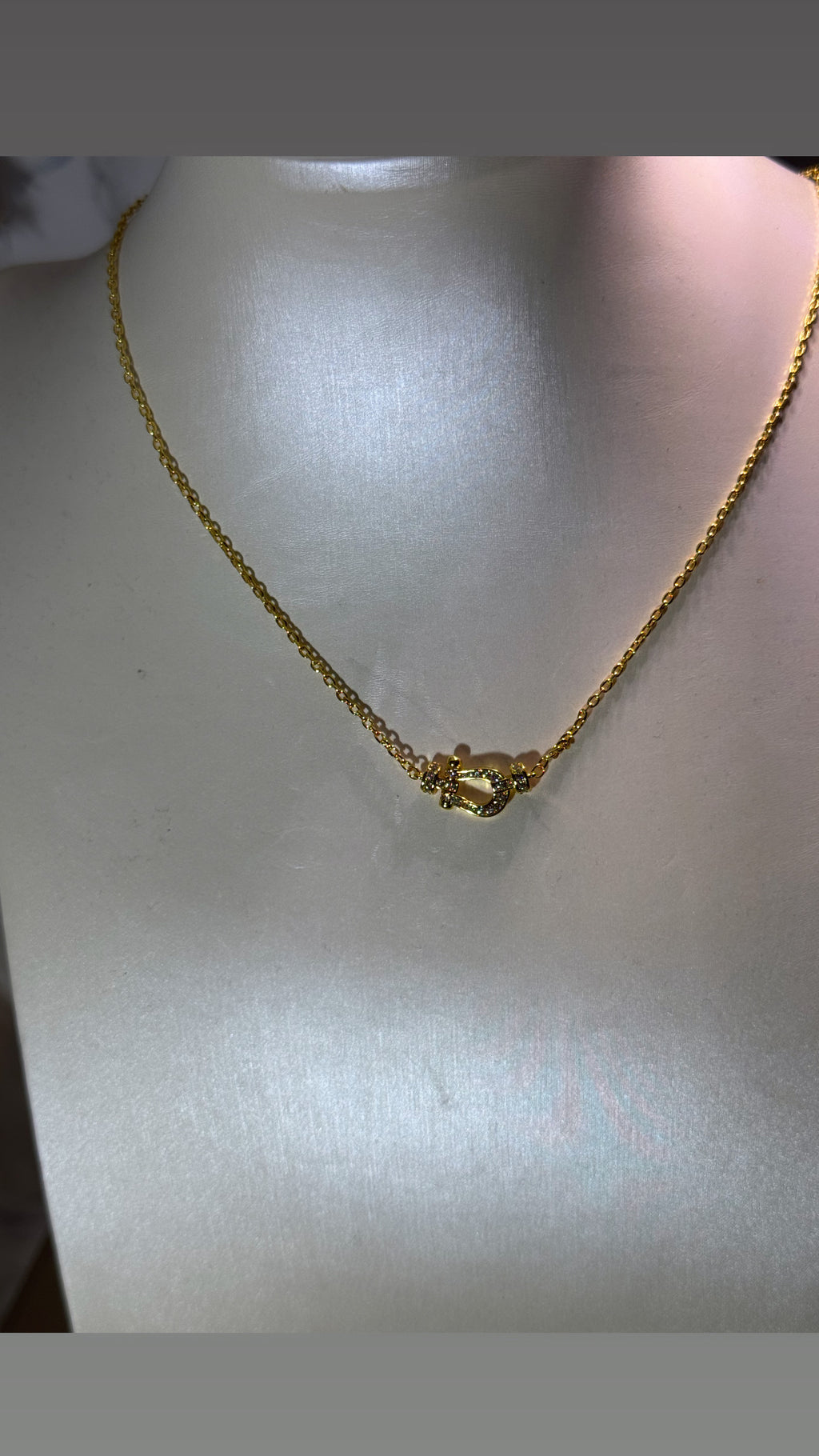 Collier Fanny mini Or matière cuivre