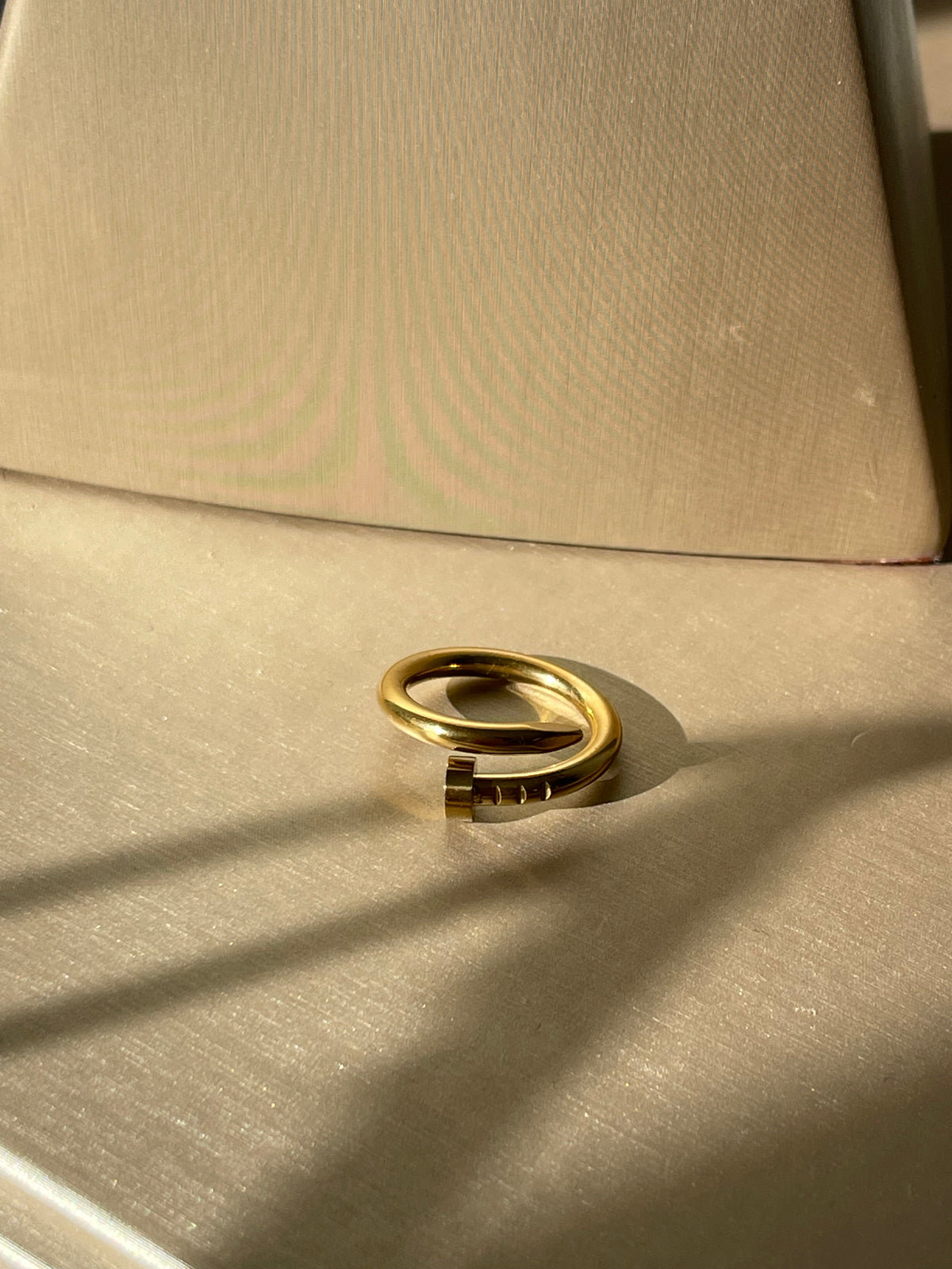 Bague clou SD or Épaisse