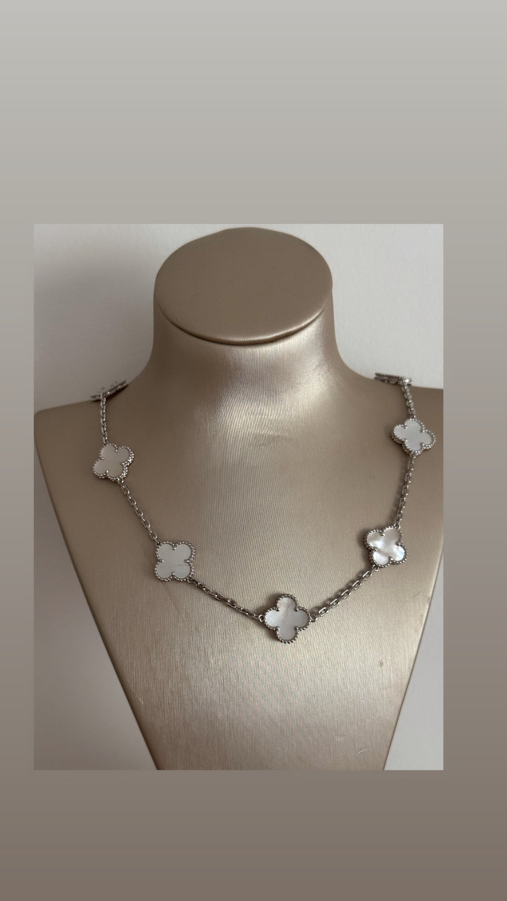 Collier plusieur trèfle Silver