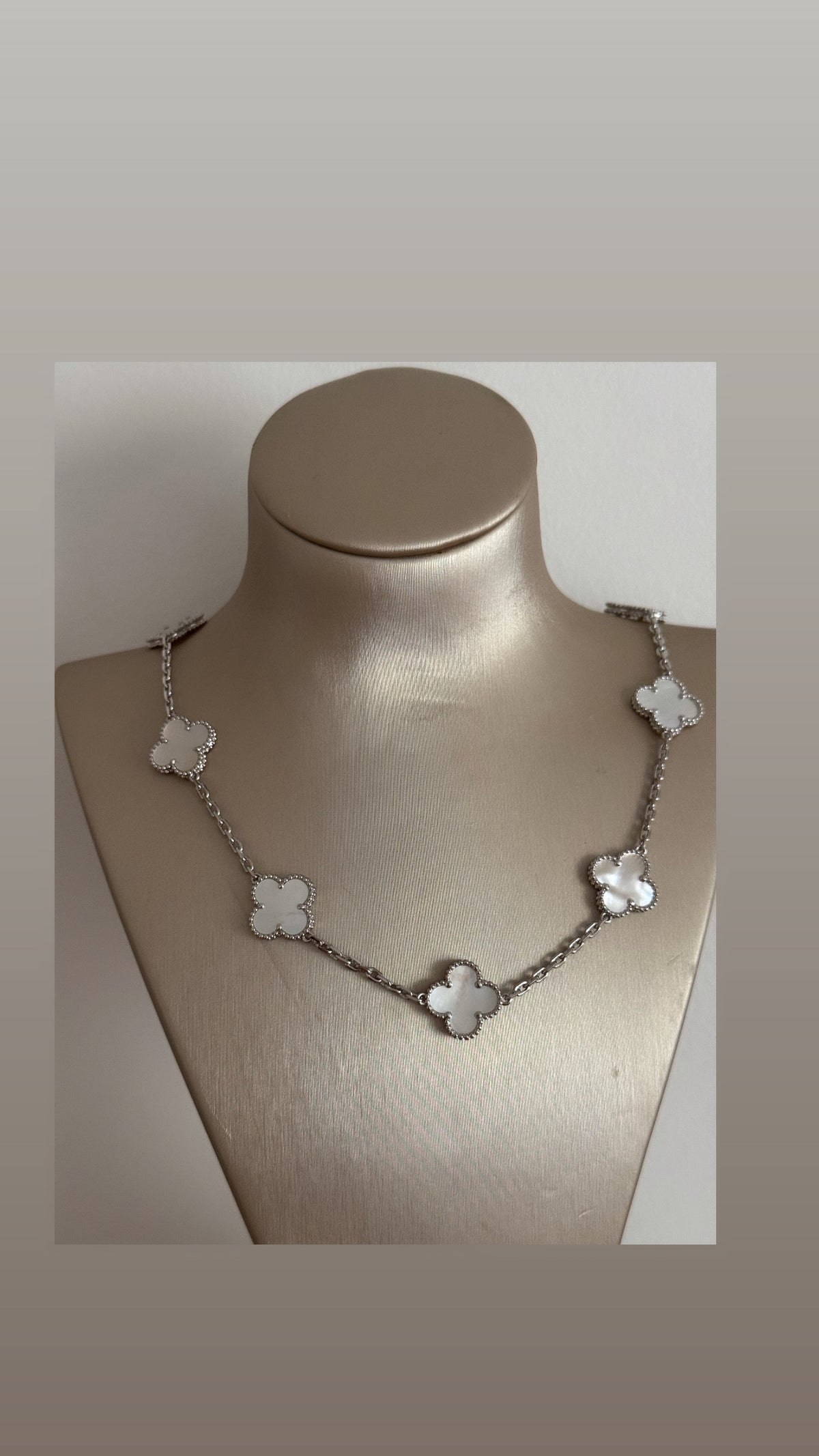Collier plusieur trèfle Silver