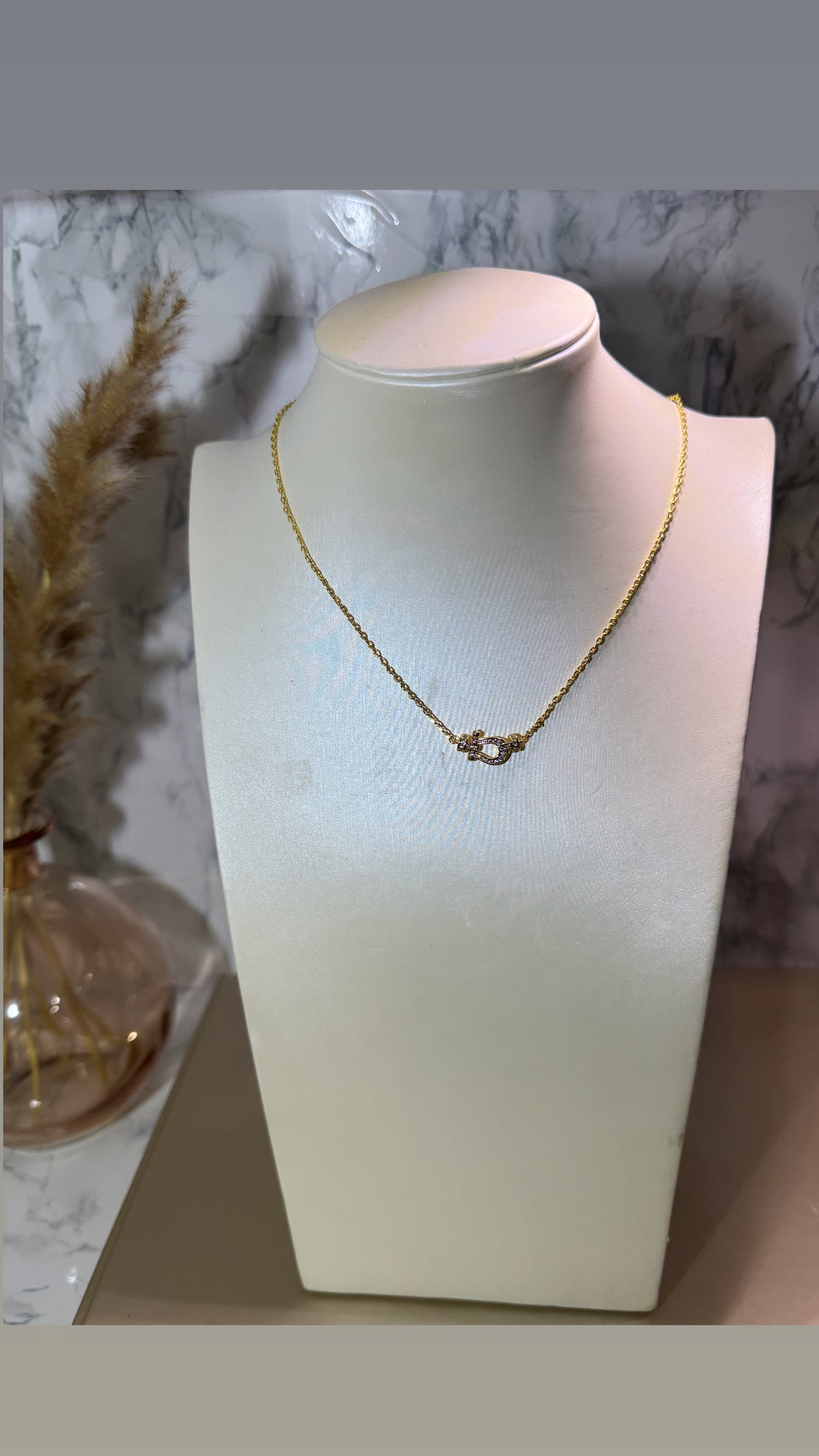 Collier Fanny mini Or matière cuivre