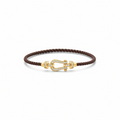 Bracelet Fanny marron full diamant