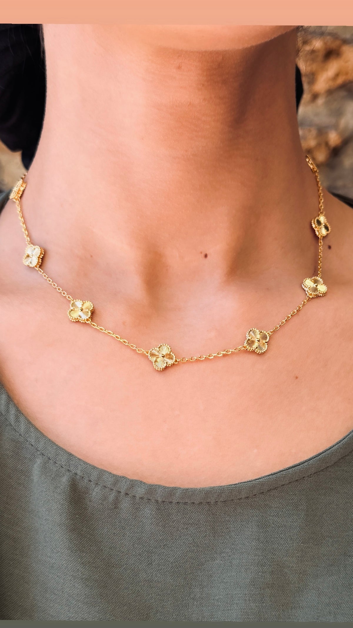 Collier VC mini gold Yassouk