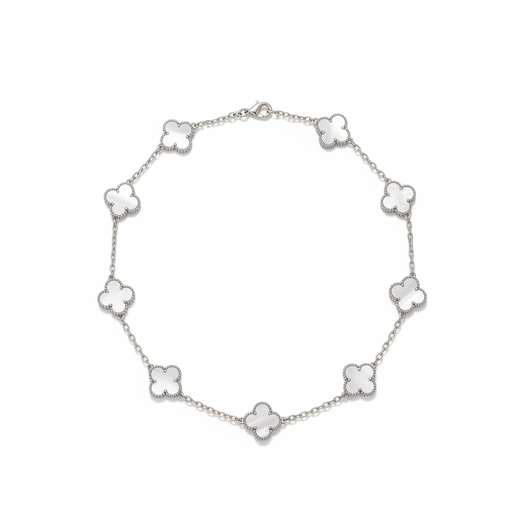 Collier plusieur trèfle Silver