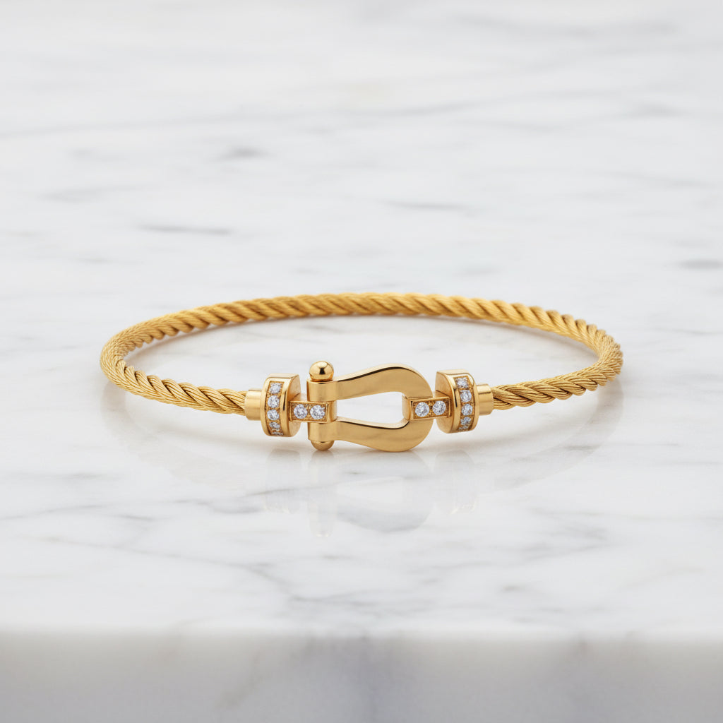 Bracelet Fanny semi diamant gold