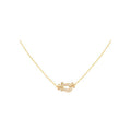 Collier Fanny mini Or matière cuivre