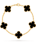 Bracelet trèfles Noir