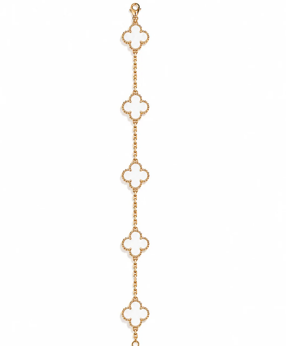 Bracelet trèfle Blanc