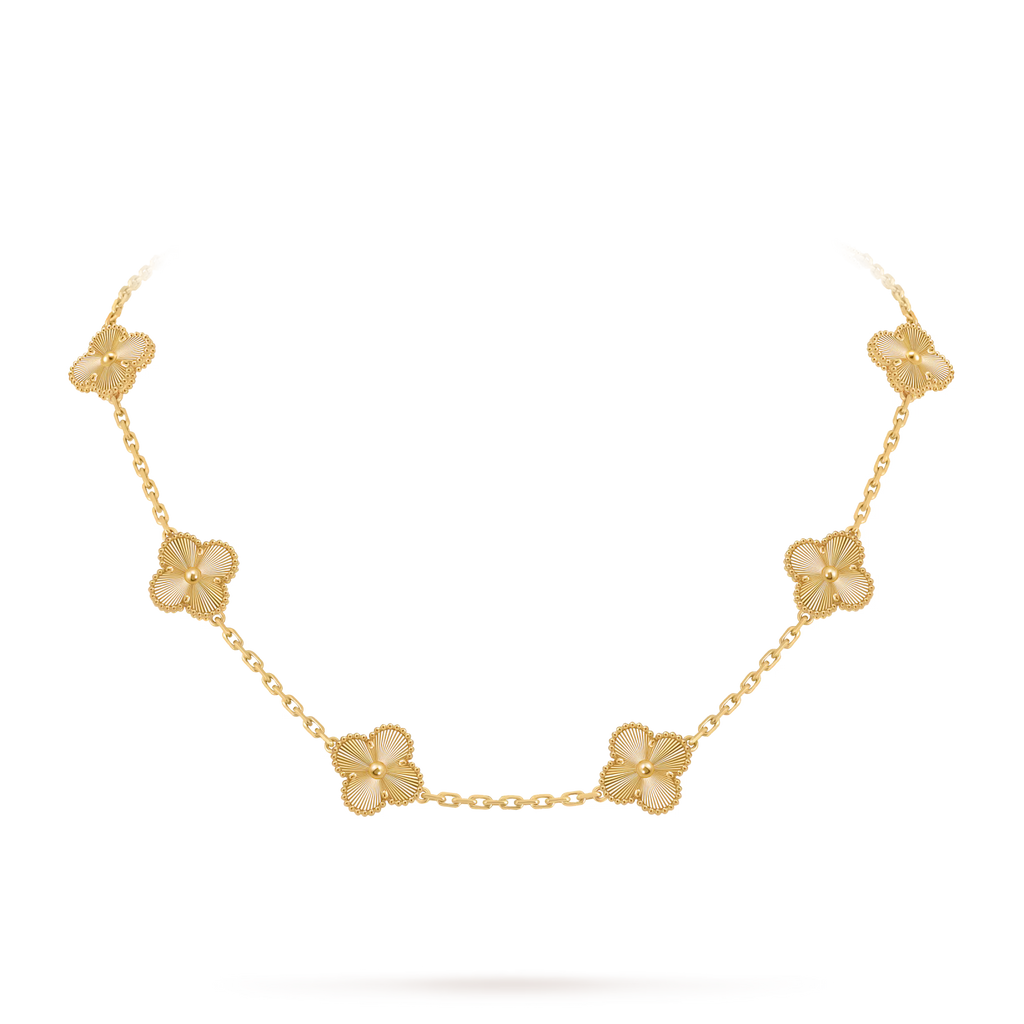 Collier luxury trèfles gold