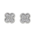 Puce trèfle mini silver